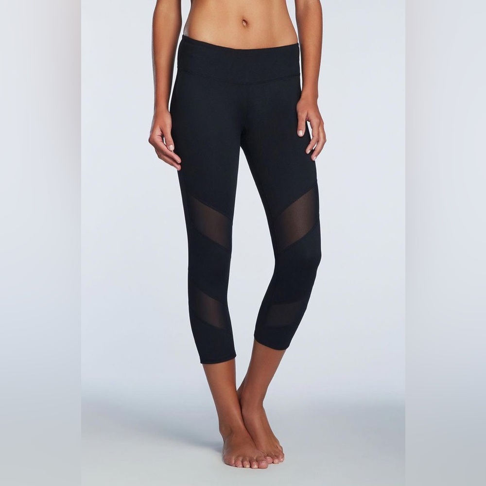 Fabletics Mesh Cutout Capri Leggings